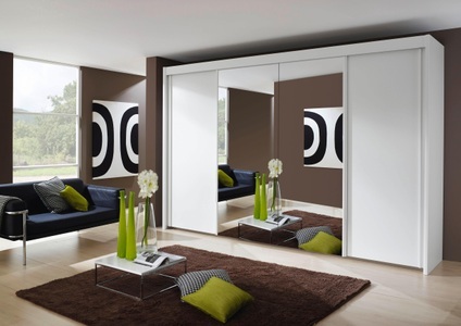 Dialog, Dialog Schwebetürenschrank »Imperial«, in 8 Breiten und 3 Höhen, rauch Schwebetürenschrank »Imperial«, in 8 Breiten und 3 Höhen