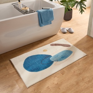 Gino Falcone Badematte »Ariella GF-151«, rutschhemmend beschichtet, fussbodenheizungsgeeignet, Badteppich, bedruckt, modernes Design, weich & kuschelig