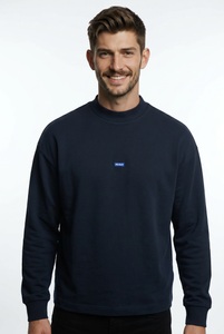 HUGO, HUGO Sweatshirt "Nedro", Rundhalsausschnitt, Regular Fit, Logo-Patch