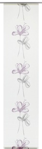 Gardinia, Schiebegardine, »Flower«, GARDINIA, Klettband 1 Stück, 