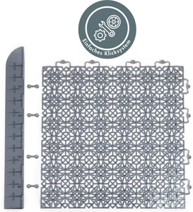 andiamo, Andiamo Klickfliesen-Kantenleiste »Terra Sol«, (Set, 2 St.), dunkelgrau, Andiamo Klickfliesen-Kantenleiste »Terra Sol«, idealer Fliesen-Abschluss