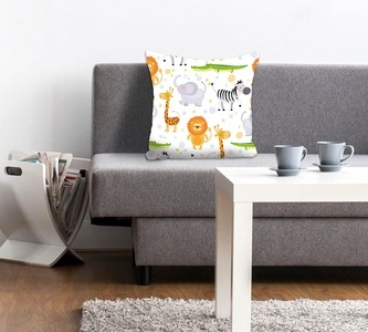 queence Dekokissen »Sandy«, (1 St.), für Kinder mit Giraffe, Zebra und Elefant