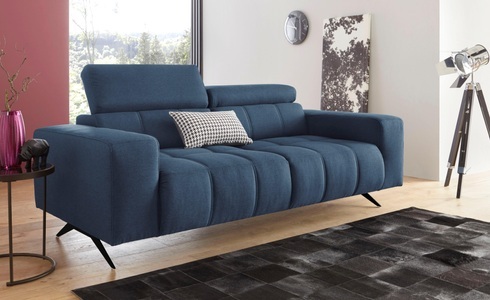 DOMO collection, DOMO collection 2-Sitzer, DOMO collection 2-Sitzer »Trento, mit Kufenfuss oder Einzelfuss« wahlweise mit Kopfteilverstellung und in zwei Grössen erhältlich