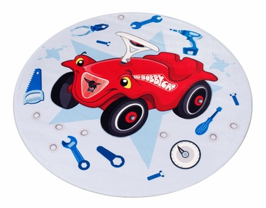BOBBY CAR, Kinderteppich, »Bobby Car 102«, Bobby Car, rund, Höhe 6 mm, gedruckt, Bobby Car Kinderteppich »Bobby Car 102«, rund, 6 mm Höhe, besonders weich durch Microfaser, Kinderzimmer