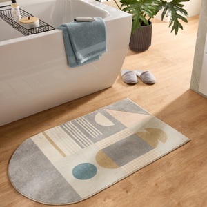 Gino Falcone Badematte »Ariella GF-142«, rutschhemmend beschichtet, fussbodenheizungsgeeignet, Badteppich, bedruckt, modernes Design, weich & kuschelig