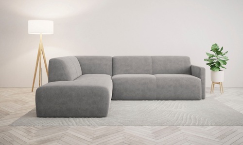 ANDAS, andas Ecksofa »Tvinnum«, Breite 255 cm, L-Form, Struktur weich, Chenille, mit Komfortschaum, andas Ecksofa »Tvinnum«, Breite 255 cm, L-Form, Struktur weich, Chenille, mit Komfortschaum