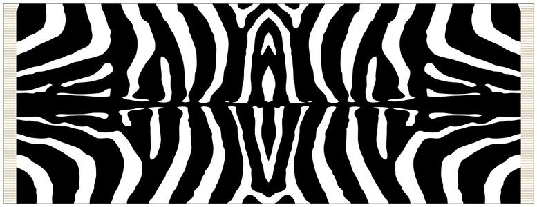 MySpotti, MySpotti Vinylteppich »Buddy Rosalie G«, rechteckig, 0,5 mm Höhe, statisch haftend, Zebra, MySpotti Vinylteppich »Buddy Rosalie G«, rechteckig, 0,5 mm Höhe, statisch haftend, Zebra