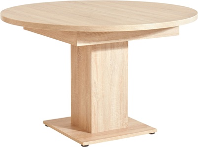 MÄUSBACHER, Mäusbacher Esstisch, mit Auzugsfunktion in 2 Grössen, Mäusbacher Esstisch »TOPSELLER!«, (Auszugtisch.), Mäusbacher Esstisch rund mit Auszug und Bodenplatte.