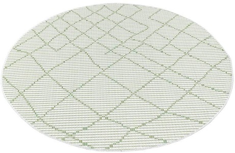 Carpet City, Carpet City Teppich »Palm«, rund, 5 mm Höhe, Wetterfest & UV-beständig, für Balkon, Terrasse, Flur, Küche, flach gewebt, Carpet City Teppich »PALM3526«, rund, 5 mm Höhe, Wetterfest & UV-beständig, für Balkon, Terrasse, Küche, flach gewebt