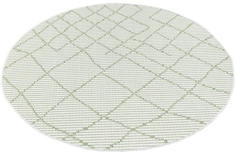 Carpet City, Carpet City Teppich »Palm«, rund, 5 mm Höhe, Wetterfest & UV-beständig, für Balkon, Terrasse, Flur, Küche, flach gewebt, Carpet City Teppich »PALM3526«, rund, 5 mm Höhe, Wetterfest & UV-beständig, für Balkon, Terrasse, Küche, flach gewebt