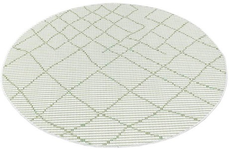 Carpet City, Carpet City Teppich »Palm«, rund, 5 mm Höhe, Wetterfest & UV-beständig, für Balkon, Terrasse, Flur, Küche, flach gewebt, Carpet City Teppich »PALM3526«, rund, 5 mm Höhe, Wetterfest & UV-beständig, für Balkon, Terrasse, Küche, flach gewebt