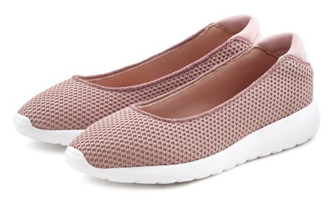 Lascana, LASCANA Ballerina, LASCANA Ballerina, Sneaker Slip-In in superleichter Mesh-Optik