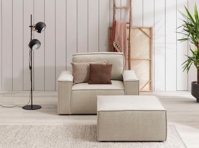 HOME AFFAIRE, Home affaire Sessel »SHERWOOD«, Loveseat und Hocker im Set, passend zur Polster-Serie SHERWOOD, Home affaire Sessel »SHERWOOD«, Loveseat und Hocker im Set, passend zur Polster-Serie SHERWOOD
