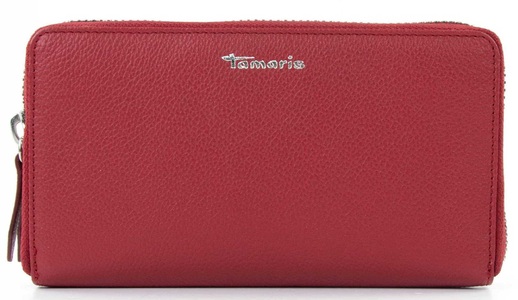 TAMARIS, Tamaris Geldbörse »Amanda«, Echtleder-Optik, Tamaris - Geldbörse TAS Amanda, One Size, Rot Bunt