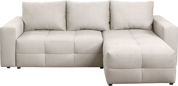 exxpo - sofa fashion Ecksofa Praktische Funktionsecke mit Federkern, Bettfunktion und Stauraum
