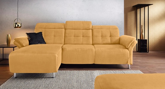 PLACES OF STYLE, Places of Style Ecksofa »Manhattan«, 2 Sitze mit elektrischer Relaxfunktion, verstellbare Armlehnen, Home affaire Ecksofa »Manhattan L-Form« 2 Sitze mit elektrischer Relaxfunktion, verstellbare Armlehnen