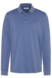 Bugatti, bugatti Langarm-Poloshirt, mit aufgesetzter Brusttasche, 