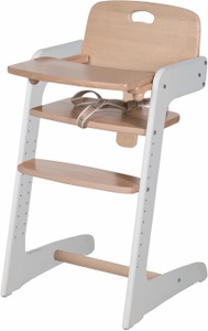 Roba, Roba Hochstuhl aus Holz, »Treppenhochstuhl, Kid Up«, roba® Hochstuhl »Treppenhochstuhl, Kid Up, natur/weiss«, aus Holz