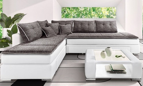 INOSIGN, INOSIGN Ecksofa »Night & Day«, mit Dauer-Schlaffunktion, INOSIGN Ecksofa »Night & Day L-Form mit Dauer-Schlaffunktion ohne Armlehnen«, mit Boxspring-Bettfunktion 180x200 cm und Bettkasten, Dauerschläfer!