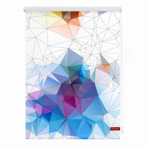 LICHTBLICK, Seitenzugrollo, Lichtblick, »Grafik«, Klemmfix, Kettenzug, Lichtschutz, Fixmass, ohne Bohren, LICHTBLICK ORIGINAL Seitenzugrollo »Klemmfix Motiv Grafik« Lichtschutz ohne Bohren freihängend bedruckt