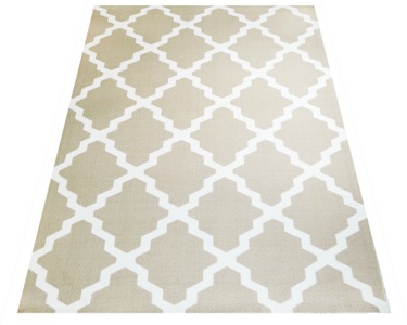 Timbers, Timbers Teppich »Pearland«, rechteckig, 3 mm Höhe, In- und Outdoor geeignet, Rauten-Design, Wohnzimmer, Terrasse, Balkon, 