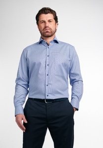 Eterna, ETERNA LANGARM HEMD COMFORT FIT PANAMA BLAU STRUKTURIERT, Eterna Langarmhemd »COMFORT FIT«