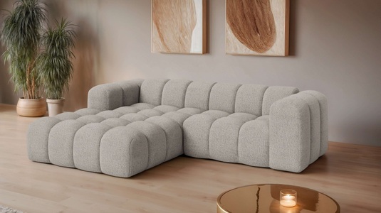 GOODproduct, GOODproduct Ecksofa »KALLIE Design-Sofa mit Wellenunterfederung, Bubble-Optik, 248/186/72cm« moderne Steppung, hoher Sitzkomfort und modernes Design, GOODproduct Ecksofa »KALLIE L-Form, 248 cm - OTTO. Verlässliche Qualität.« Bubble Optik, moderne Steppung, hoher Sitzkomfort