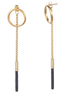 Kingka, Kingka Paar Ohrstecker »KOURI Stardust, SE8504GBK«, Kingka Paar Ohrstecker »KOURI Stardust, SE8504GBK«