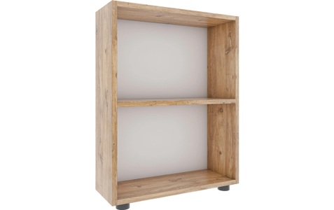 VCM, Holz Büroregal Stand Regal Bücherregal Deko Bücher Standregal Bulas 2 Fächer Holz Büroregal Stand Regal Bücherregal Deko Bücher Standregal Bulas 2 Fächer, VCM Regal Bulas 2-fach 72 x 55 cm, Honig-Eiche