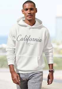 John Devin Hoodie, Sweatshirt mit coolem Druck, aufgesetzter Tasche und Kapuze