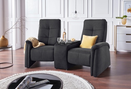 exxpo - sofa fashion, exxpo - sofa fashion 2-Sitzer, exxpo - sofa fashion 2-Sitzer »Tivoli, Kinosofa mit Relaxfunktion, mit Ablagetisch und Stauraum«, bequem und komfortabel