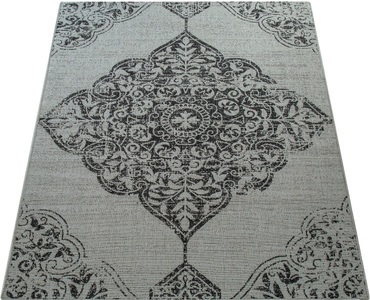 PACO HOME, Teppich, »Coco 202«, Paco Home, rechteckig, Höhe 16 mm, maschinell gewebt, Paco Home Teppich »Coco 202«, rechteckig, 4 mm Höhe, Flachgewebe, Vintage Design, In- und Outdoor geeignet