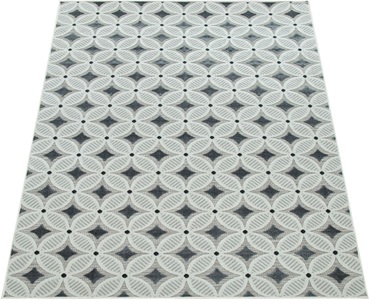PACO HOME, Paco Home Teppich »Charleroi 493«, rechteckig, 3 mm Höhe, 3D-Retro Design, In- und Outdoor geeignet, ideal im Wohnzimmer & Schlafzimmer, Paco Home Teppich »Charleroi 493«, rechteckig, 3 mm Höhe, 3D-Retro Design, In- und Outdoor geeignet