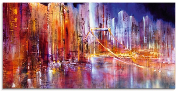 Artland Glasbild »Stadtansicht II«