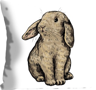 queence Dekokissen »Eilert«, (1 St.), mit einem sitzenden Hasen