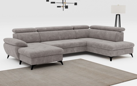 COTTA Wohnlandschaft »Hudson U-Form«, mit Kopfteilverstellung, wahlweise mit Bettfunktion & Bettkasten