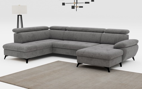 COTTA Wohnlandschaft »Hudson U-Form«, mit Kopfteilverstellung, wahlweise mit Bettfunktion & Bettkasten