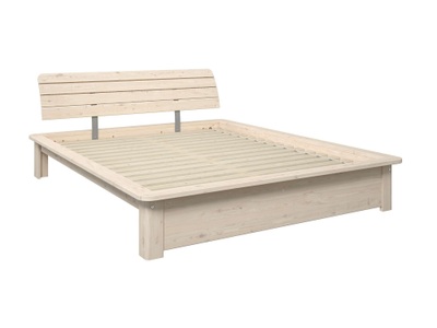 HOME AFFAIRE, Home affaire Bett »Antri, Massivholzbett, Holzbett, Bettgestell«, aus massiver Kiefer, inklusive Lattenrost, Bettkasten optional, Home affaire Massivholzbett »Antri, Futonbett, ergonomisch geformtes Kopfteil, stilvolles Design« Rahmen zur Ablage von Smartphone, mit Lattenrost, Bettkasten optional