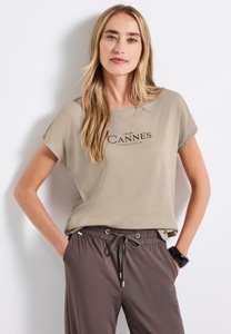 STREET ONE Shirttop, mit Folien-Wording