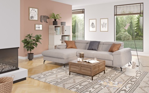 Cotta, COTTA Ecksofa »Kitty L-Form«, Modern, L-Form, Bodenfreiheit 12,5 cm, COTTA Ecksofa »Kitty L-Form, B: 242 cm« mit Kopfteilverstellung, optional Bettfunktion & Bettkasten