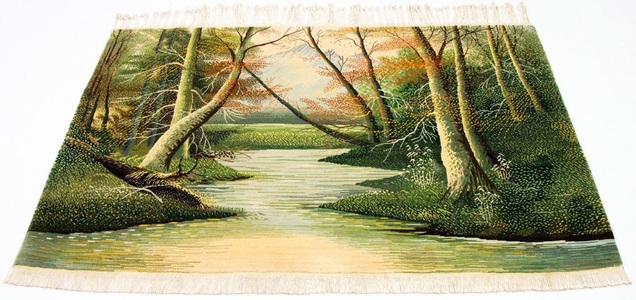 MorgenLand, morgenland Wandteppich »Bild-Teppich Figurativ 150 x 100 cm«, rechteckig, 0,7 mm Höhe, Unikat mit Zertifikat, morgenland Wandteppich »Bild-Teppich Figurativ 150 x 100 cm«, rechteckig, 7 mm Höhe, Unikat mit Zertifikat