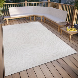 ELLE DECORATION, ELLE DECORATION Teppich »Calé«, rechteckig, In und Outdoor, Flachgewebe, wetterfest, pflegeleicht, robust, ELLE DECORATION Teppich »Calé«, rechteckig, 4 mm Höhe, In und Outdoor, Flachgewebe, wetterfest, pflegeleicht, robust