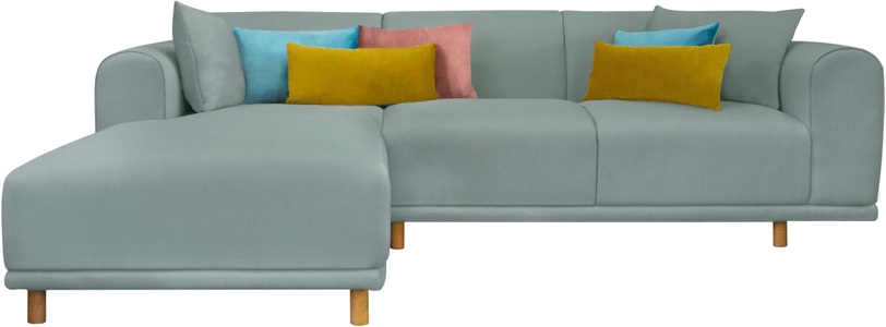 ANDAS, andas Ecksofa »Maroon«, in skandinavischem Design, mit losen Kissen, GOODproduct Ecksofa »Maroon L-Form« in skandinavischem Design, mit losen Kissen