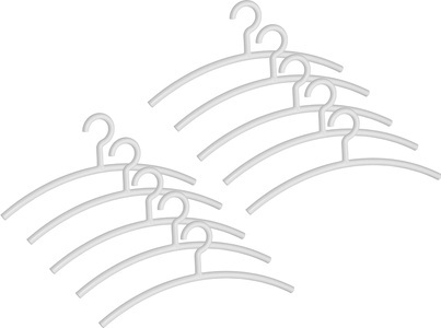 Wenko, WENKO Kleiderbügel »Mir«, (Set, 10 tlg.), Kunststoff, 45 cm, WENKO Kleiderbügel »Mir«, (Set, 10 tlg.), Kunststoff, 45 cm