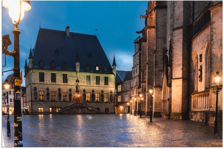 Artland, Artland Wandbild »Rathaus Osnabrück I«, Artland Wandbild »Rathaus Osnabrück I«, Gebäude, (1 St.), als Alubild, Outdoorbild, Poster in verschied. Grössen