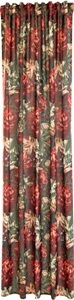 HOMING, HOMING Vorhang »Roja«, (1 St.), blickdicht, rot, Blumen, floral, rose, Wohnzimmer, Schlafzimmer, HOMING Vorhang »Roja«, (1 St.), blickdicht, rot, Blumen, floral, rose, Wohnzimmer, Schlafzimmer