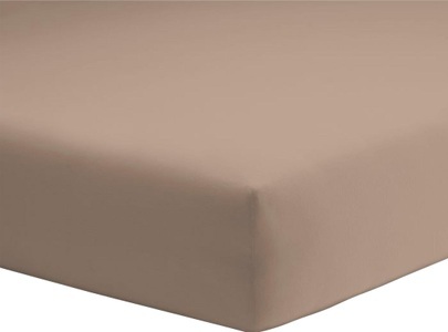 Schlafgut, Spannbetttuch Organic Cotton aus Bio-Baumwolle Schlafgut braun Größe: 017, Bio-Feinjersey-Spannbetttuch Organic Cotton Schlafgut braun Größe: 017