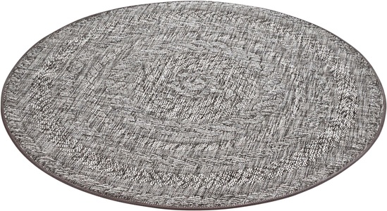 BOUGARI, Teppich, »Almendro«, bougari, rund, Höhe 6 mm, maschinell gewebt, NORTHRUGS Teppich »Almendro«, rund, 6 mm Höhe, Sisal Optik, Robust, Pflegeleicht, Flachgewebe