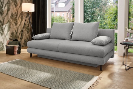 Jockenhöfer Gruppe Schlafsofa »Per, mit Gästebettfunktion, inklusive 4 Kissen«, Wellenschaumpolsterung und grosszügigem Stauraum/Bettkasten