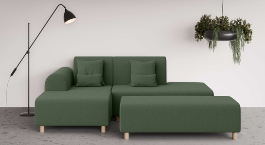 INOSIGN Ecksofa »Suyala«, L-Form mit Hocker